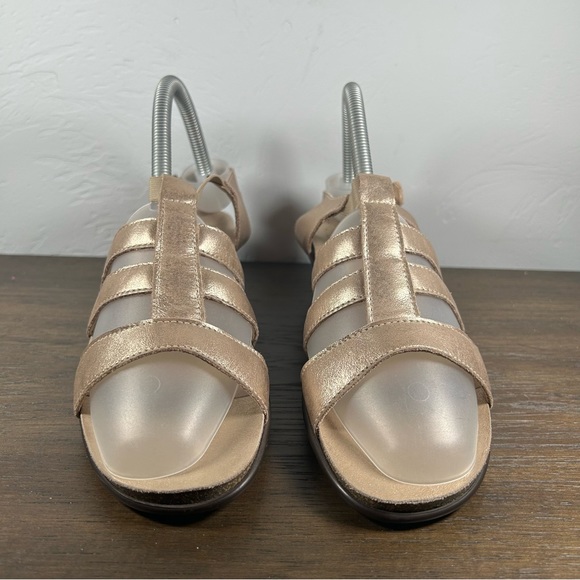 SAS Allegro Gold Heel Orthotic Sandals Women's size 8.5 - Picture 2 of 7